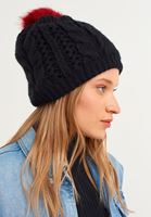 Bayan Siyah Ponponlu Bere