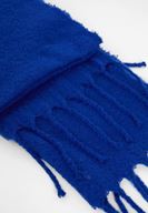 Bayan Mavi Püskül Detaylı Atkı