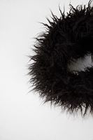 Bayan Siyah Tüylü Şal