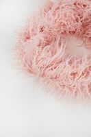 Bayan Pembe Tüylü Şal