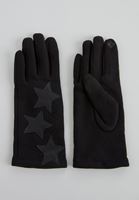 Bayan Siyah Yıldız Detaylı Eldiven