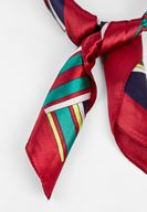 Bayan Lacivert Çok Renkli Karışık Desenli Fular