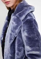 Bayan Mavi Suni Kürk Kaban