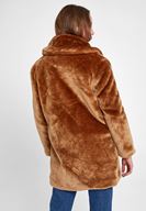 Bayan Kahverengi Suni Kürk Kaban