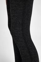 Bayan Siyah Parlak Tayt