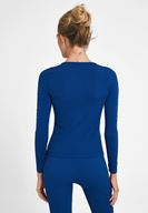 Bayan Lacivert Kol Detaylı Spor Tişört