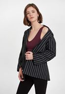 Bayan Bordo V Yaka Kalın Askılı Pamuk Atlet