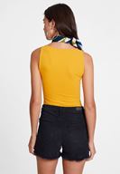 Bayan Turuncu Kalın Askılı Kare Yaka Atlet