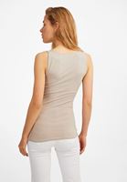 Bayan Krem Kalın Askılı Kare Yaka Atlet