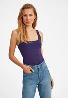 Bayan Mor Kalın Askılı Kare Yaka Atlet