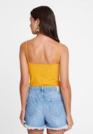 Bayan Turuncu İnce Askı Detaylı Atlet