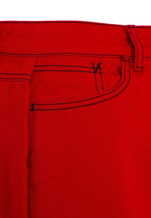 Yırtmaç Detaylı Etek ve Fırfırlı Bluz Kombini