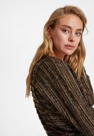 Bayan Yeşil Parlak Detaylı Hırka