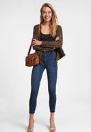 Bayan Yeşil Parlak Detaylı Hırka