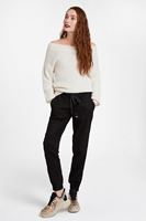 Bayan Siyah Beli Bağlama Detaylı Jogger ( TENCEL™ )