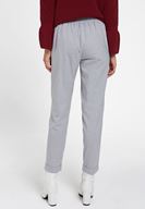 Bayan Gri Orta Bel Bol Pantolon