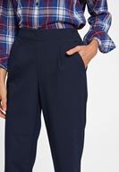 Bayan Lacivert Orta Bel Bol Pantolon