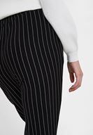 Bayan Siyah/Beyaz Çizgi Desenli Jogger