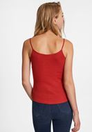 Bayan Kırmızı İnce Askılı Pamuk Atlet