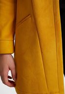 Bayan Sarı Cep Detaylı Süet Ceket