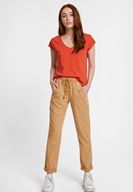 Bayan Sarı Bağcıklı Cep Detaylı Jogger