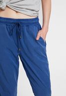 Bayan Lacivert Bağcıklı Cep Detaylı Jogger