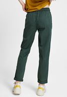 Bayan Yeşil Bağcıklı Cep Detaylı Jogger