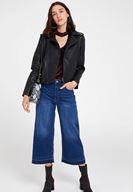 Bayan Bordo Yaka Detaylı Kadife Bluz