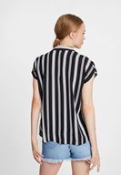 Bayan Çok Renkli Karışık Desenli Kısa Kollu Gömlek