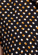 Bayan Renkli Puantiyeli Karışık Desenli Kısa Kollu Gömlek