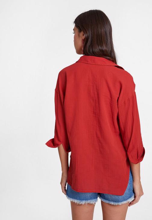 Jean Şort ve Gömlek Kombini