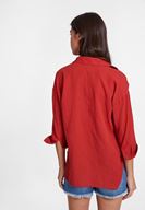 Jean Şort ve Gömlek Kombini