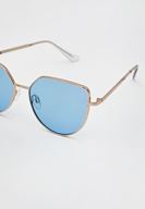 Bayan Mavi Renkli Cam Detaylı Güneş Gözlüğü