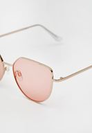 Bayan Gri Renkli Cam Detaylı Güneş Gözlüğü