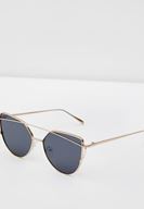 Bayan Siyah Çift Köprülü Güneş Gözlüğü