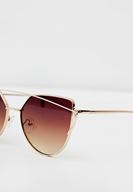 Bayan Mor Çift Köprülü Güneş Gözlüğü