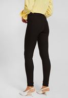 Bayan Siyah Yüksek Bel Dar Paça Pamuk Pantolon