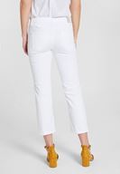 Bayan Beyaz Paça Detaylı Düşük Bel Pantolon