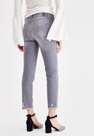 Bayan Gri Orta Bel Cigarette Pantolon