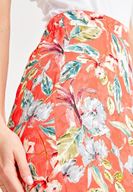 Bayan Çok Renkli Çiçek Baskılı Etek