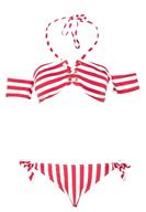 Bayan Çok Renkli Çizgili Bikini