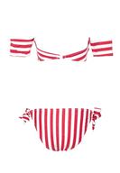 Bayan Çok Renkli Çizgili Bikini