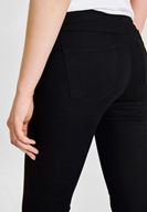 Bayan Siyah Düşük Bel Detaylı Tayt Pantolon