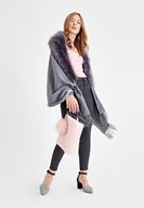 Bayan Pembe Kare Yaka Uzun Kollu Tişört