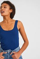 Bayan Lacivert Kalın Askılı Atlet