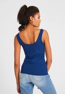 Bayan Lacivert Kalın Askılı Atlet