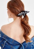 Bayan Siyah Baskılı Fular