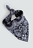 Bayan Siyah Baskılı Fular