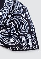 Bayan Siyah Baskılı Fular