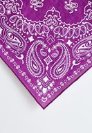 Bayan Lila Baskılı Fular